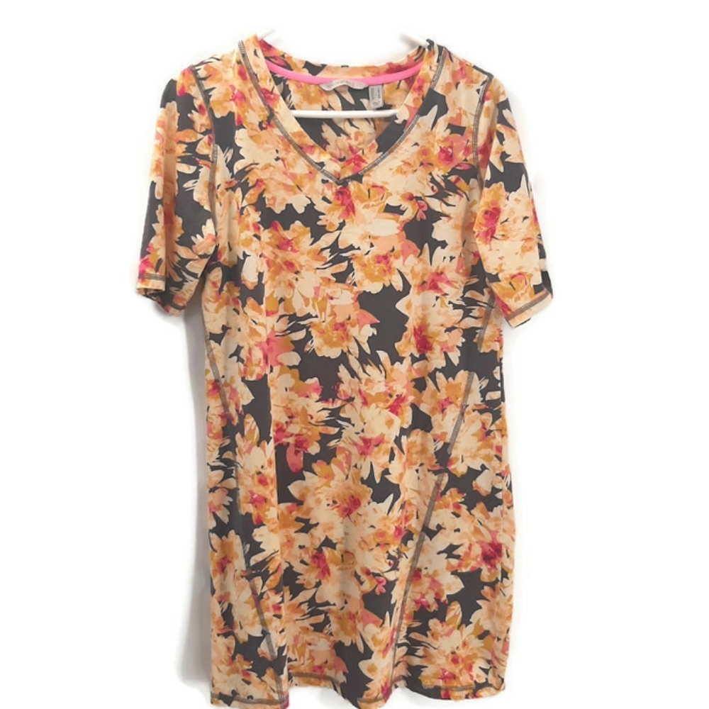 Isaac Mizrahi Live floral SOHO knit …